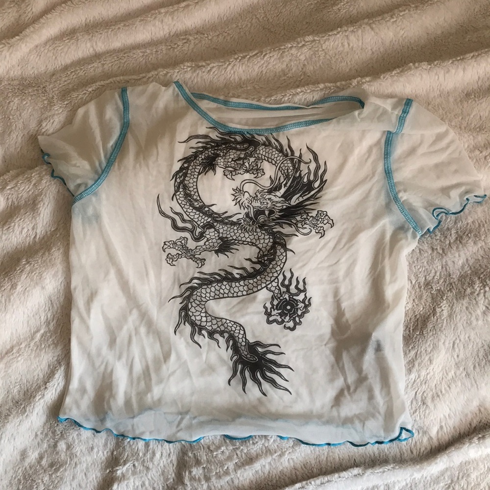 dragon see through shirt